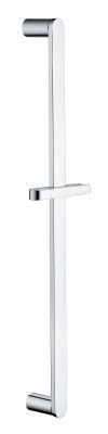 Bathroom Fittings Shower Bar Square Stainless Steel Tube Sliding Bar with Wall Bracket