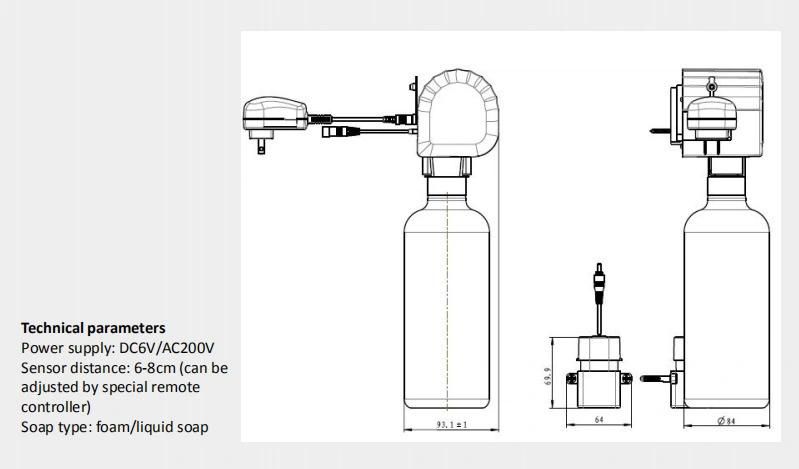 Automatic Disinfectant Spray Dispenser Autosanitizer