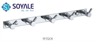 Brass Material 5 Towel Hook with Chrome Finishing Sy-5208