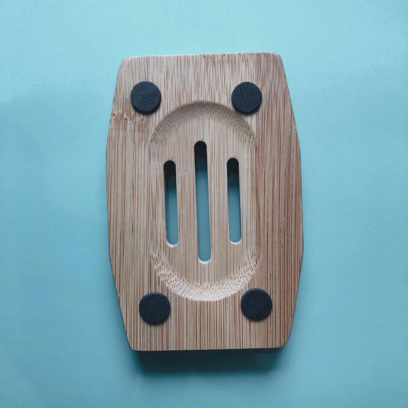 Natural Wooden Bamboo Soap Dish Storage Holder