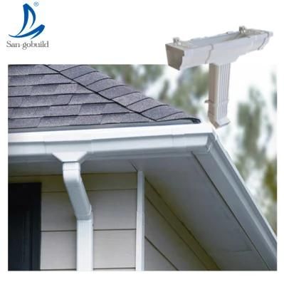 Factory Sell Rain Gutter Drop Outlet Plastic Rain Water Collector Kenya PVC Rain Gutters and Downspouts Price