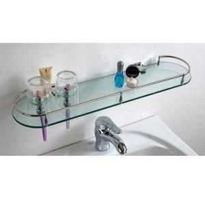 Bathroom Wall Corner Glass Tumbler Holder and Bathroom Shelf