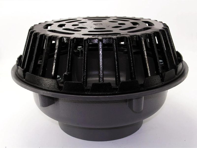 Cast Iron No-Hub Connection Roof Drain with Dome Strainer