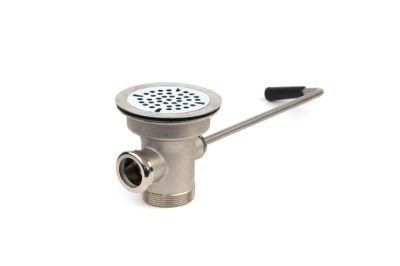 Twist Waste Commercial Twist Drain Strainer with Overflow of 3&frac12; &quot; Inch