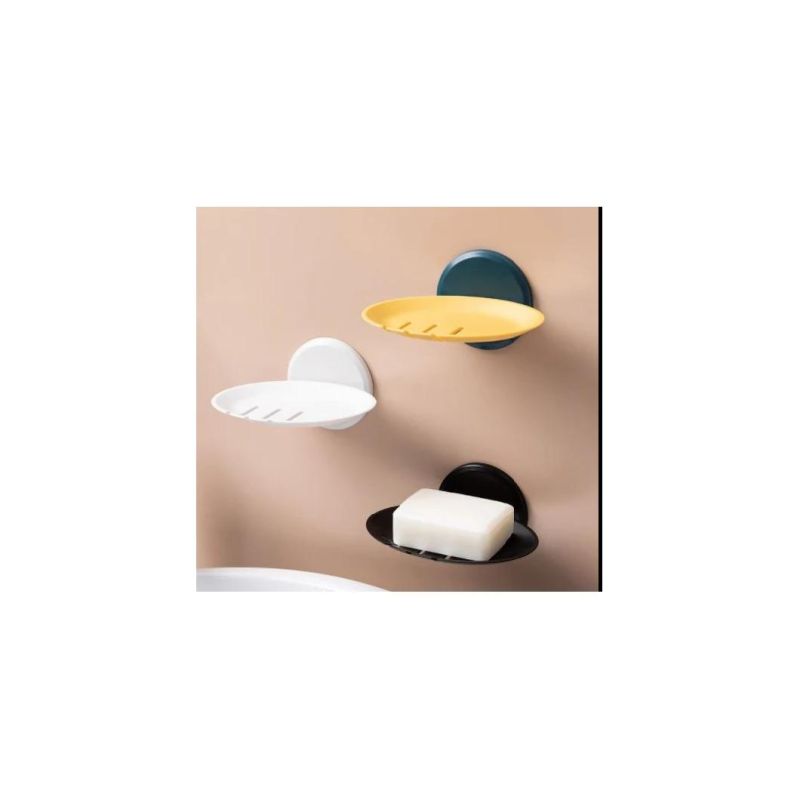 Dish Holder Plastic Bathroom Silicone Storage Wall Leaf Shaped Suction Cup for Shower Simplicity Kitchen Soap Box