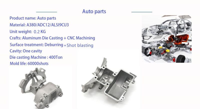 Custom Made Precision High Pressure Die Casting Aluminum Alloy Parts