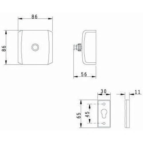 Bathroom Accessory SUS304 Clothes Line (square)