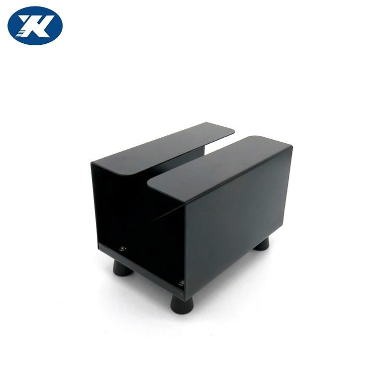 Custom Printed Rectangle Matt Black Steel Stainless Steel Metal Tissue Paper Box