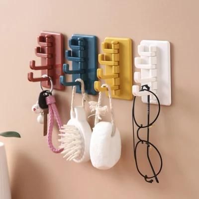 Rotatable Seamless Hook Strong Hook Kitchen Wall Hanger Bathroom Hooks