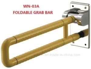 Bathroom Nylon up-Turning Grab Bar for Elderly with High Quality Wn-03b