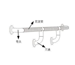 Non-Slip PVC Bathroom Disabled Handrail Grab Bars for Hospital
