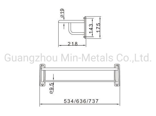 Stainless Steel Classic Double Towel Rack Mx-Tr101