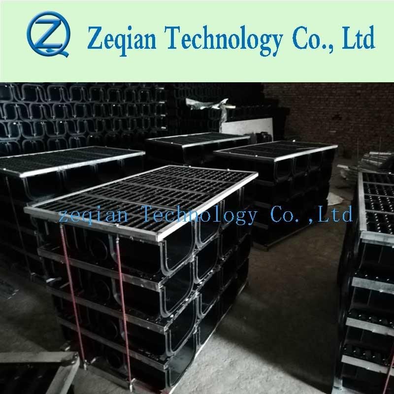 Galvanized Cover En1433 Trench Drains with Plastic Drain Channels