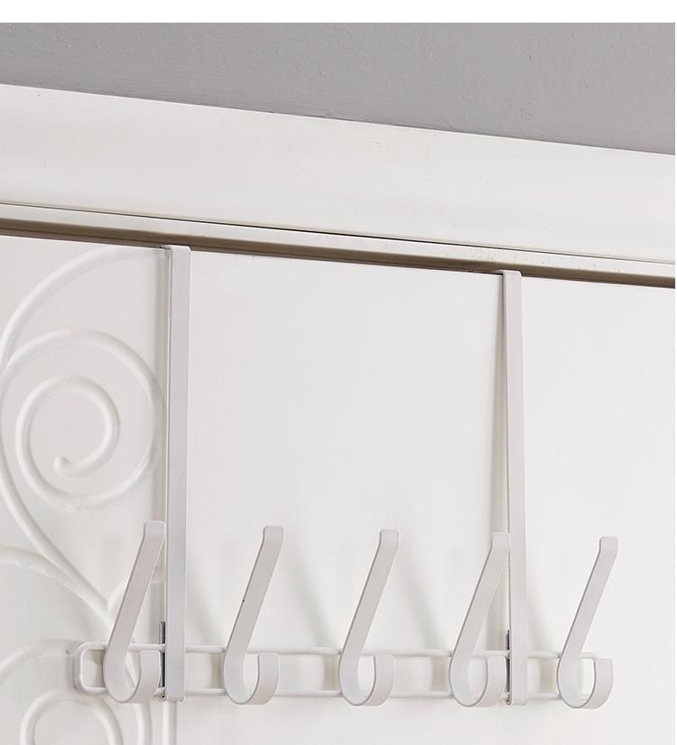 Metal Clothes Towel Hooks White Door Hook for Bedroom Hooks