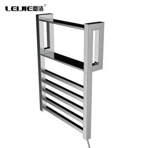 Leijie Contemporary Heating Towel Rack SUS304 Black electric Towel Rack