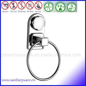 Wall Mounted Bathroomtowel Ring Chrome Finish with Suction
