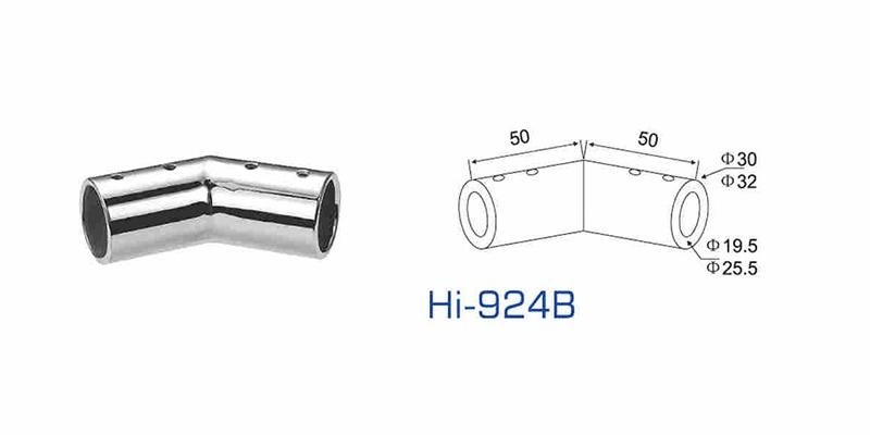 Hi-924b Frameless Glass Support Bar Fitting Brass Glass Clamp Connector