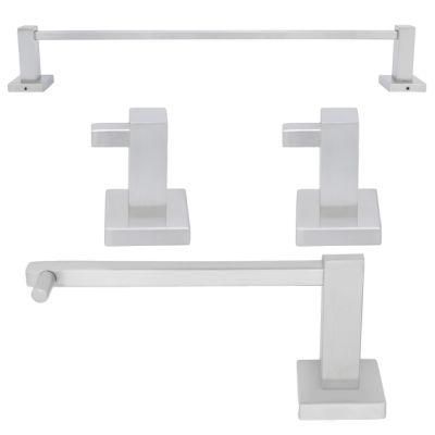 4 PCS Bathroom Hardware Set Towel Bar Holder Hook Bathroom Accessories Set