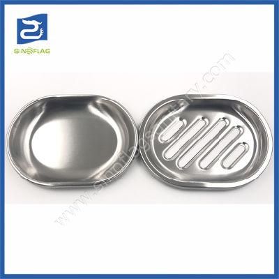 2PCS Stainless Steel 304 Bathroom Soap Holder with Tray Soap Dish