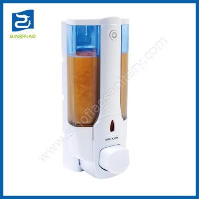 Plastic Manual Hand Washing Liquid Wall Soap Dispenser for Hotel