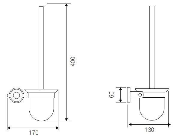 Bathroom Accessories Stainless Steel AC51A-801 Brush Holder