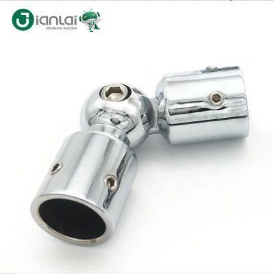 Flexible 19mm Round Tube High Quality Pipe Fittings Glass Connector for Shower Screen