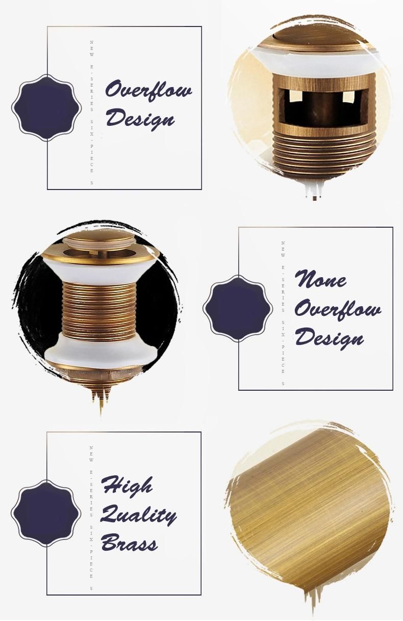 China Factory Price Bath Tube Drainer Bathroom Brass Drainer with Overflow