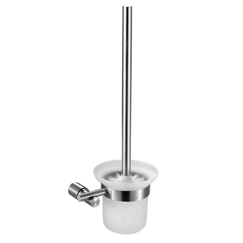 Toilet Bowl Brush Holder for Bathroom Wall Mounted Stainless Steel Rust Resistance Cleaning Tools