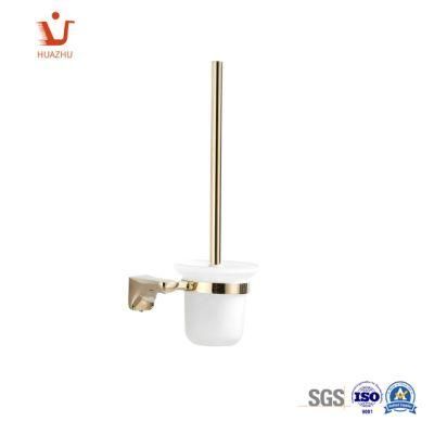 Modern Type of Bathroom Accessories of Golden Plated Toilet Brush Holder