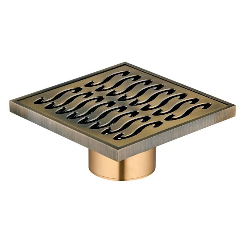 Best Selling Bathroom Hotel Brass Shower Floor Drain Removable Strainer Brass Floor Drain