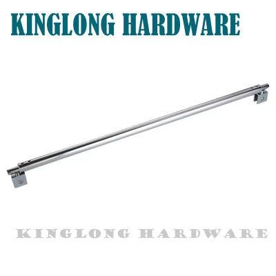 Stainless Steel Bathroom Glass Door Accessories Adjustable Length Double Connector Fixed Bar/Clip Shower Room Support Rod