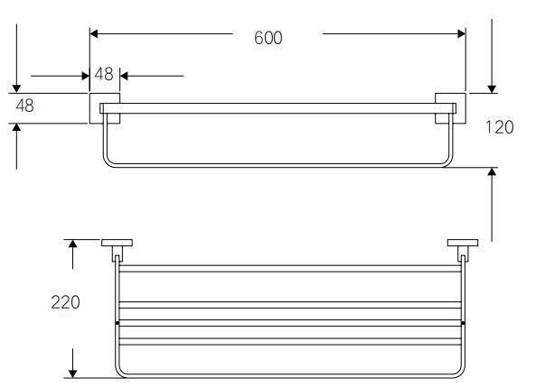 Brass Hotel Towel Rack with Bar Wall Mounted Toilet Single Double Tiers Towel Shelf Holder Bathroom Sets