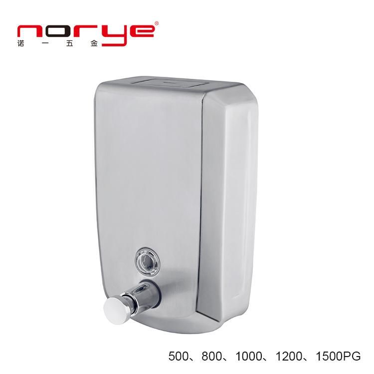 Stainless Steel Soap Dispenser Wall Mounted Hand Sanitizer Dispenser for Hospital