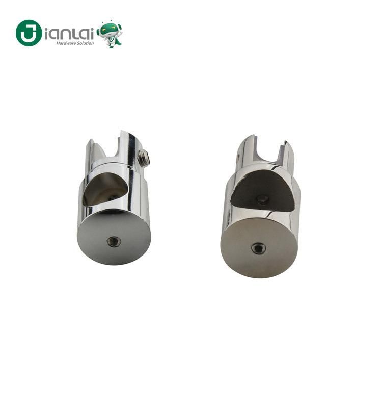 Finish Brass Glass Clamp for Shower Door Support Bar