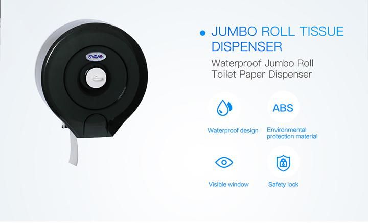 Hotel Wall Plastic Jumbo Roll Towel Toilet Tissue Paper Dispenser