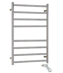 Onda. Warmer 8 Round Bar Electric Ladder Towel Rail