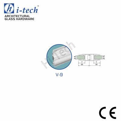 V-9 High Quality PVC Magnetic Glass Door Seal Strip for Bathroom