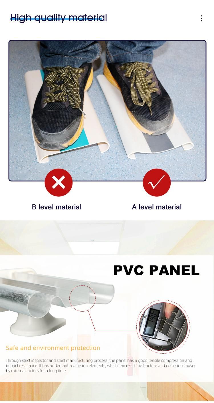 Corridor Handrail for Elderly PVC Hospital Handrail