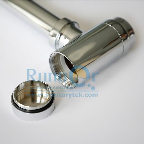 Round Brass Bottle Trap Siphon for Bathroom Basin