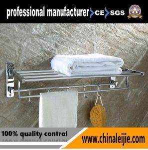 Upward Turning Stainless Steel Bathroom Sanitary Ware Towel Rack (LJ501H)