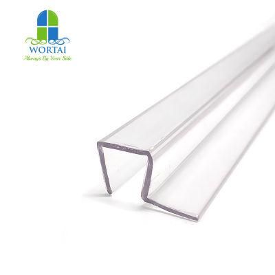 Polycarbonate Water Seal and Sweep Profile for Shower Door Glass Seal