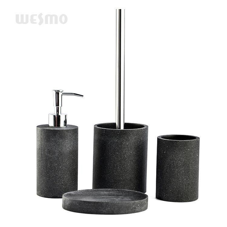 Elegant Design of Polyresin Bathroom Accessory 4-Piece Sets