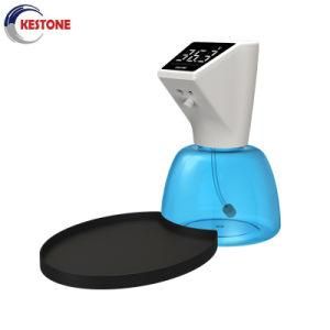 2022 New Design Desktop Automatic Temperature Measuring Hand Sanitizer and Soap Dispenser with Drip Water Tray