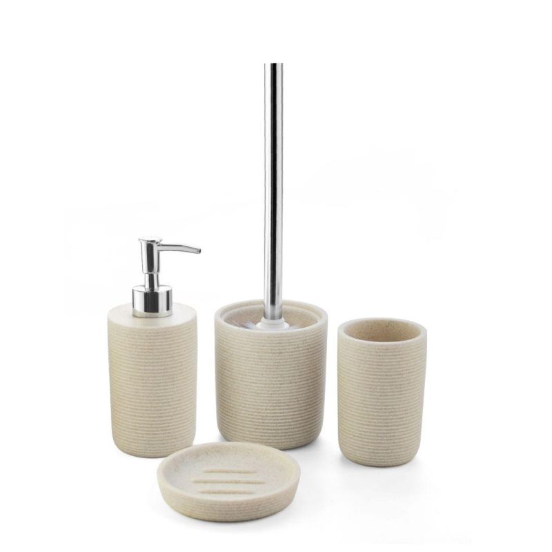 Simple Delicate Sandstone Resin Bathroom Accessories