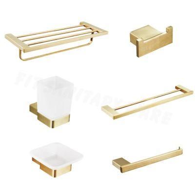Stainless Steel 304 Square Gold Luxury SUS 304 Bathroom Accessories
