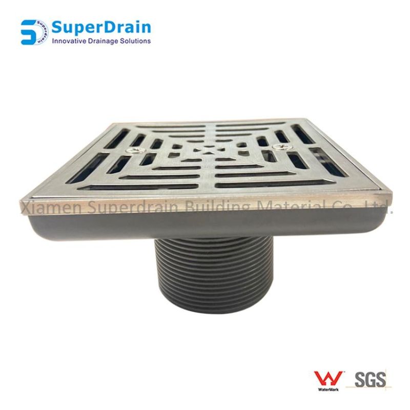 Stainless Steel 304 Floor Drain with Floor Flange Base