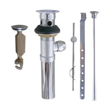 Basin Sink Bottle P Trap, Brass U-Shape 1-1/4 Inch Slip Inlet Drain, Lavatory Adjustable Height Sink Waste Drain P-Trap Kit, Pls Measure UR Sink
