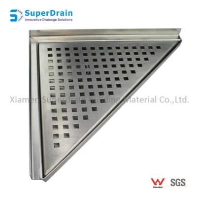 Floor Sink Drain Brass Toilet Bathroom Square Sanitary Floor Drains Waste Grate Strainer for Bathroom Toilet Laundry Garden