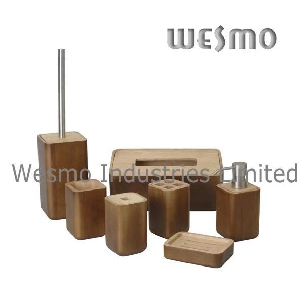 Rubber Wood Bathroom Accessory (WBW0444A)