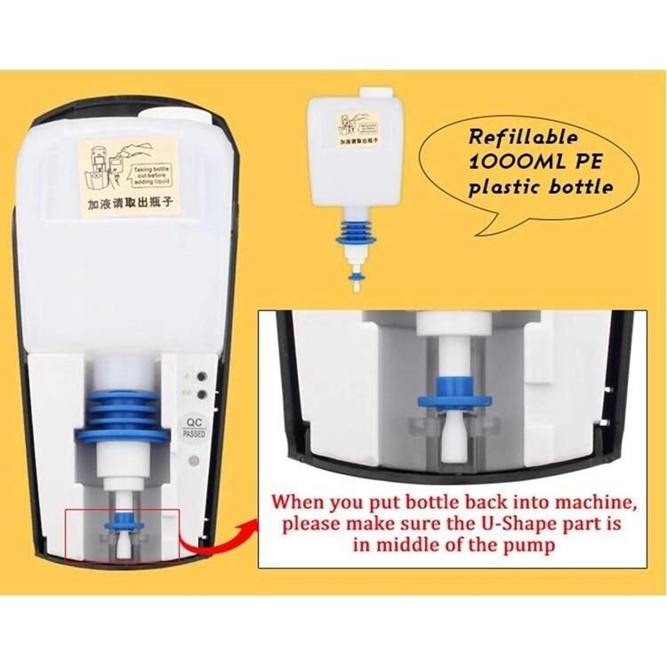 Wholesale Wall Mounted Bathroom 1000ml Sensor Soap Dispenser Touchless Sensor Alcohol Sanitizer Dispenser Foam /Gel/Liquid